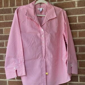 Women’s 100% cotton button-down dress shirt by Chico's in size 3